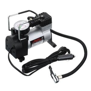 12V Portable Car Electric Inflator Pump Air Compressor 100PSI Electric Tire Tyre Pump For For Auto Bicycles Motorcycles Black