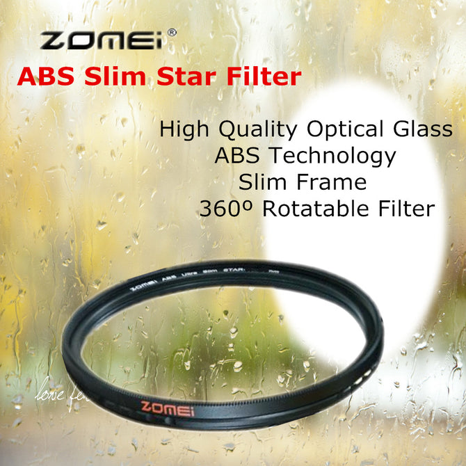 ZOMEI Circular ABS Adjustable Slim Star Filter Gross 8 Point Optical Camera Lens Caliber 67mm