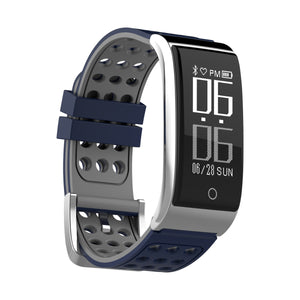 DMDG Smart Bracelet Fitness Tracker Heart Rate Monitor ECG/PPG Blood Pressure Watch for IOS Android - Blue