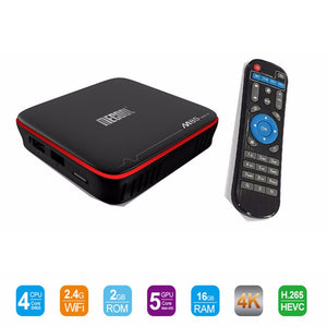 MECOOL M8S PRO W Android 7.1 TV Box Amlogic S905W CPU Quad Core 2GB RAM DDR4 16GB S905W Smart Tv Box Quad Core Set-Top B EU Plug/Black