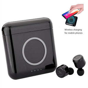 X4T TWS Wireless Earphones Bluetooth 4.2 Headphone Stereo Earbuds with Mic Sport Earphone with 5200mAH Charge Box Power Bank