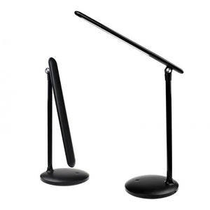 Foldable LED Stepless Dimming Table Light Desk Lamp Flexible Dimmer Bedroom Reading Study Eye Protection Night Light Black/Black/0-5W