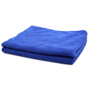 CARKING 2pcs 300gsm 65 x 33cm Blue Water Absorbing Microfiber Car Body Cleaning Towels - Blue
