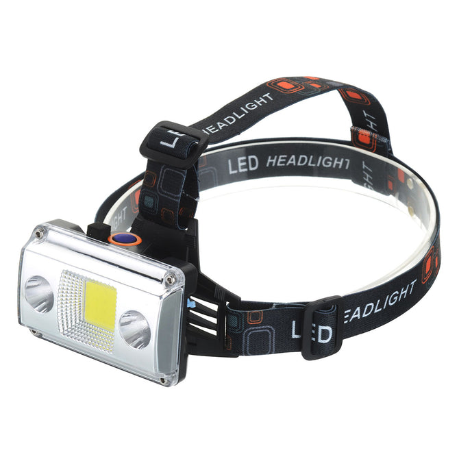 Headlamps 3 Modes COB LED Emergency Light For Fishing Hunting Hiking Camping Outdoor Activities Lighting Headlight Cold White/Black