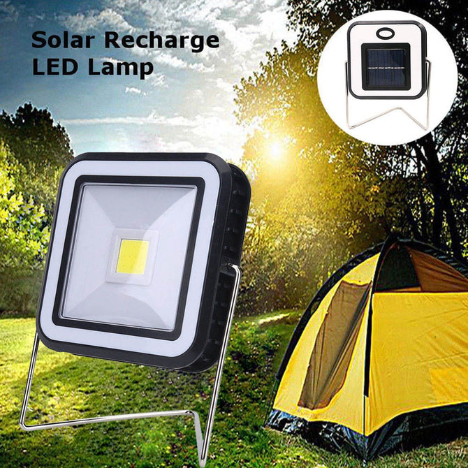 Portable Practical Solar Power USB Rechargeable Bright COB LED Camping Lantern 2-modes Durable Outdoor Emergency Light White/0-5W