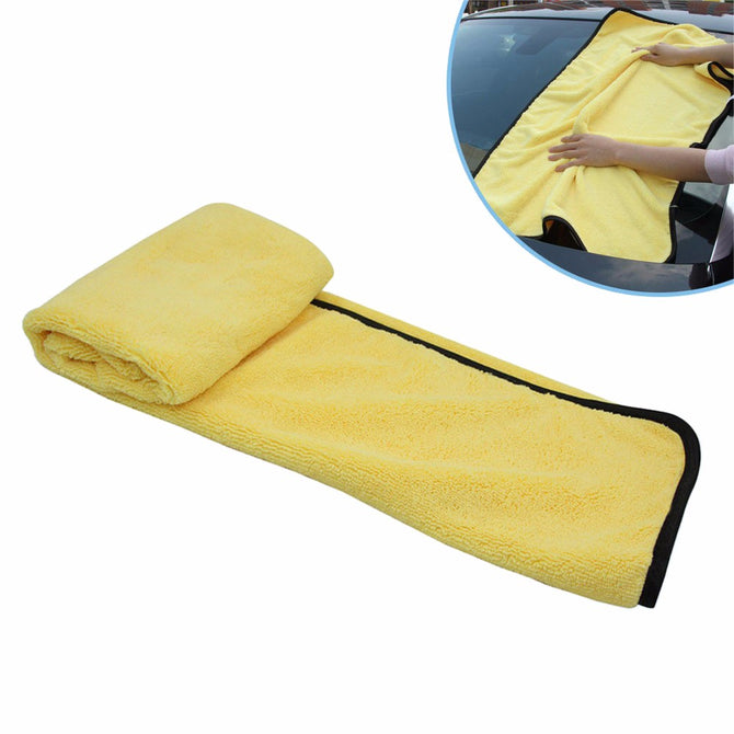 2PCS Super Absorbent Car Wash Microfiber Towel Car Cleaning Drying Cloth Large Size 92*56cm Car Care Cloth Towels Yellow