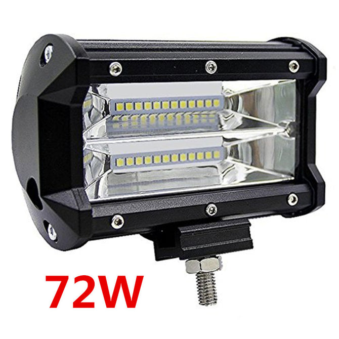 RXDZ 72W Car LED Work Lights LED Lights Strip Headlight Flood Light - Black