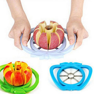 Kitchen Apple Slicer Corer Cutter Pear Fruit Divider Tool Comfort Handle for Kitchen Apple Peeler Random