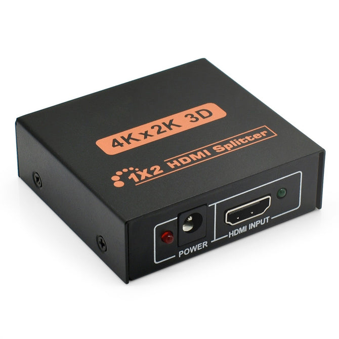 1x2 Powered HDMI Splitter V1.4 (1 Input 2 Output) Support Full Ultra HD 4K/2K 1080P and 3D Resolution