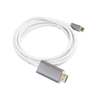 1.8M 4K USB 3.1 Type-C Male to HDMI Cable for Macbook / ChromeBook Pixel / Samsung Notebook etc