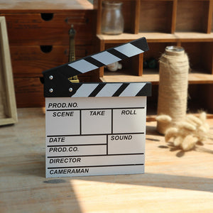 Wooden Film Clapper English Board, Decorative Item