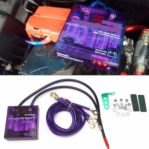 Purple PIVOT Mega Raizin Universal Car Fuel Saver Voltage Stabilizer Regulator