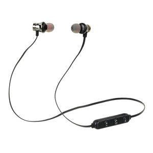 XT-11 Bluetooth Headphone Magnetic Earphones Wireless Sports Bass Music Earphones With Microphone Headset For Samsung Black