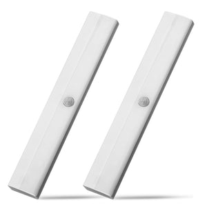 YouOKLight LED Warm White Wireless PIR Motion Sensor Light Portable Infrared Induction Night Lights for Cabinet Closet Use, 2Pcs