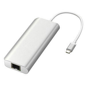 6 in 1 USB 3.0 HUB USB 3.1 Type C to HDMI / USB 3.0 / RJ45 / SD / TF / Type C Adapter Converter