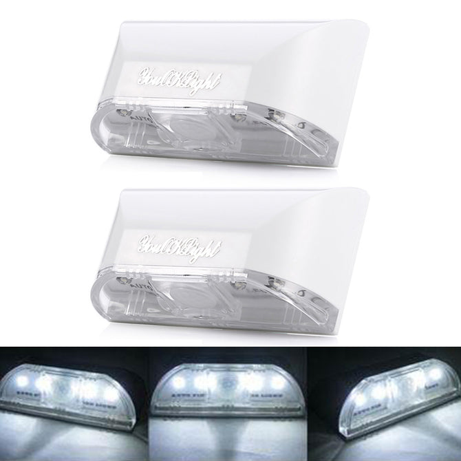 YouOKLight 4 LED White Light, PIR Wireless Auto IR Infrared Sensor Motion Detector Key Hole Lamp Ambient Sensor Promotion, 2Pcs
