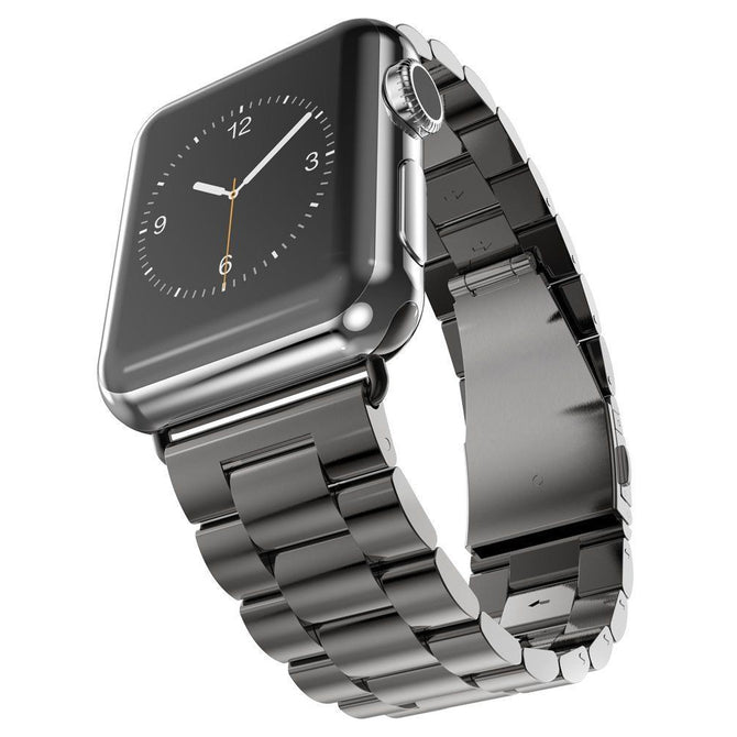 Stainless Steel Wristwatch Bracelet Strap Band for Apple Watch 42mm, iwatch 3 2 1 - Black