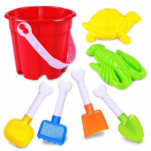 Kids Children Seaside Bucket Shovel Rake Kit Building Turtles / Lobsters Molds Funny Sand Water Beach Play Toys 7pcs/Set
