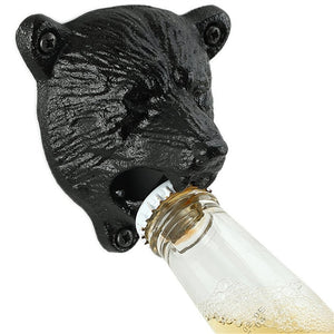 Creative Bear Style Wall Mounted Unique-design Metal Beer Bottle Opener