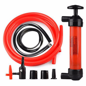 VODOOL 1pc Portable Manual Oil Pump Hand Siphon Tube Car Hose Liquid Gas Transfer Suction High Quality Inflatable Pump Black