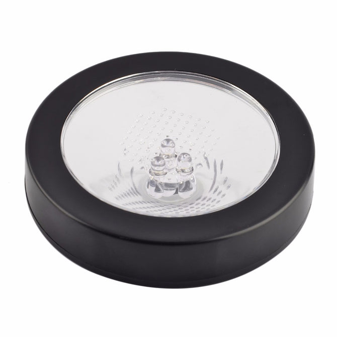 Round Shape LED Coaster Light Up Bottle Cup Mat Cushion Light Flash Cup Mat Home Party Club Bar Supplies RGB/Black