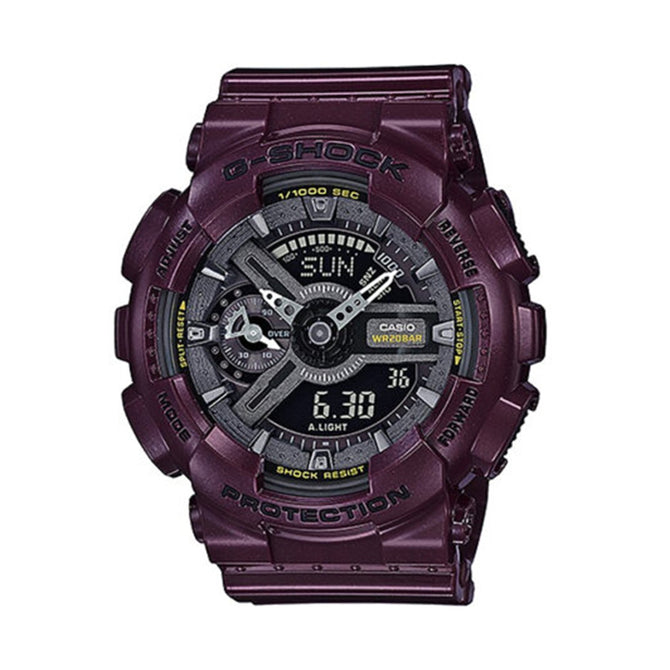 Casio G-Shock GMA-S110MC-6A Metallic Color Series Ana-Digi Watch - Burgundy