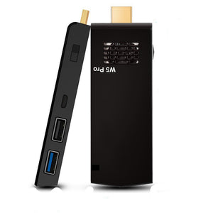 W5 PRO Mini PC Windows10 Wi-Fi Z8350 TV Stick w/ Built-in Cooling Fan for Intel (US Plug)