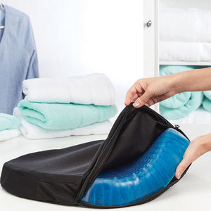 Portable Gel Seat Cushion, Cooling Mat Pad for Office Home - Blue