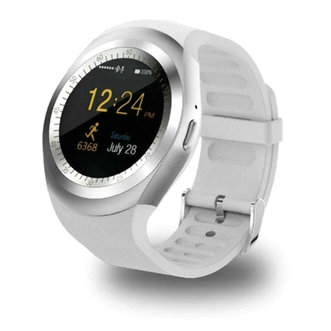 XSUNI Bluetooth Smart Watch Smartwatch w/ 2G GSM SIM, App Sync MP3 for Apple IPHONE Xiaomi Android - White