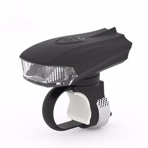 Smart Sensor Bicycle Front Light Flashlight USB Rechargeable Cycling LED Lamp 1200mAh Built-in Battery Bike Headlight 6W/Black