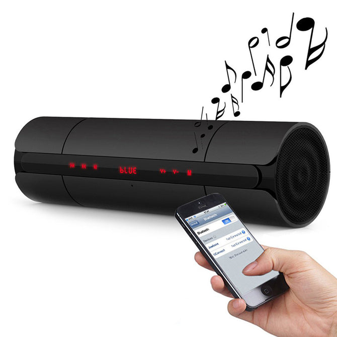 KR-8800 Touch NFC HIFI Portable Mini Bluetooth Speaker, Wireless Stereo Loudspeaker Boombox, Shock Bass Subwoofer Black/Speaker
