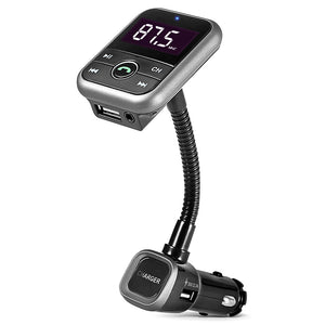 KELIMA BT67 Car Bluetooth Handsfree Support Lossless Incoming Numbers FM Transmitter Bluetooth MP3 - Black
