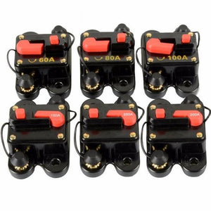 12V 24V DC Home Solar System Waterproof Circuit Breaker Reset Fuse Inverter High Current Circuit Breaker 100A