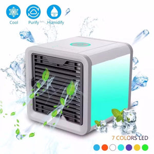 Portable Mini Air Conditioner Fan Personal Space Cooler The Quick Easy Way To Cool Any Space Home Office Desk White