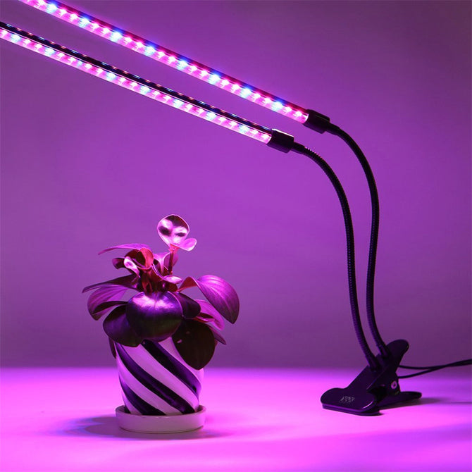YWXLight Dual Head LED Grow Light, Dimmable Plant Grow Lamp for Indoor Plants