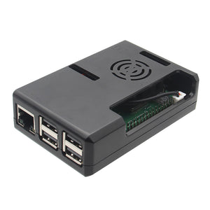 Geekworm ABS Case / Enclosure with Fan Hole For Raspberry Pi 3 Model B+ / 3B / 2B - Black