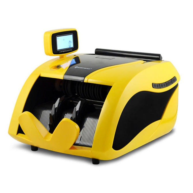 LCD Display Automatic Multi-Currency Cash Banknote Money Counter Counting Machine With UV MG IR Counterfeit Detector White