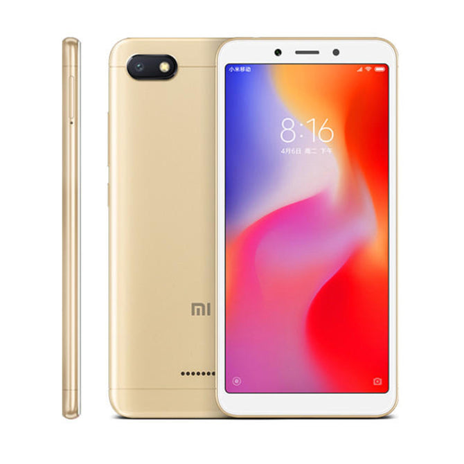 Xiaomi Redmi 6A Android Phone with 2GB RAM, 16GB ROM - Gold