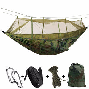 Outdoor Mosquito Net Parachute Hammock Camping Hanging Sleeping Bed Camouflage