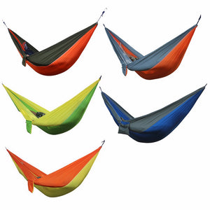 Hammock 2 Person Garden Sport Leisure Camping Hiking Travel Kits Hangmat Hanging Bed Light Green