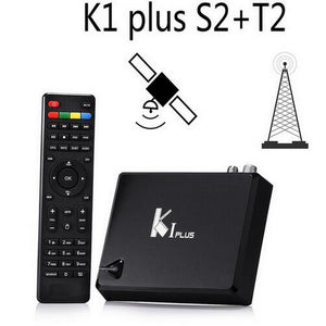 KI Plus T2 S2 Smart Android 5.1 TV Box, Amlogic S905 Quad-Core 64-Bit 1GB/8GB Wi-Fi Set Top Box, Support DVB-T2 DVB-S2 AU Plug/Black