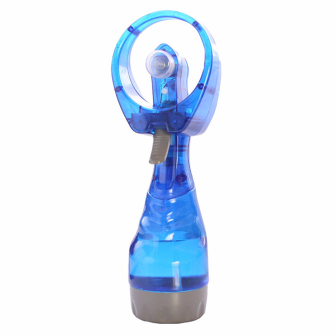Portable Hand Held Cooling Cool Water Spray Misting Fan Mist Travel Beach Navy Blue