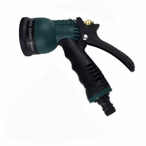 Multifunction 7 Pattern Water Nozzle Household Garden Car Wash Water Gun for Vehicle cleaning and Gardening Watering Dark Green