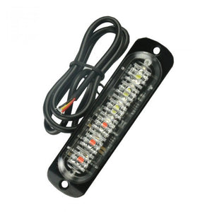 1PC 12/24V 6 LED Car Truck Emergency Warning LED Strobe Flash Light Hazard Flashing Lamp Driving DayLight Bar Police Firefighter yellow