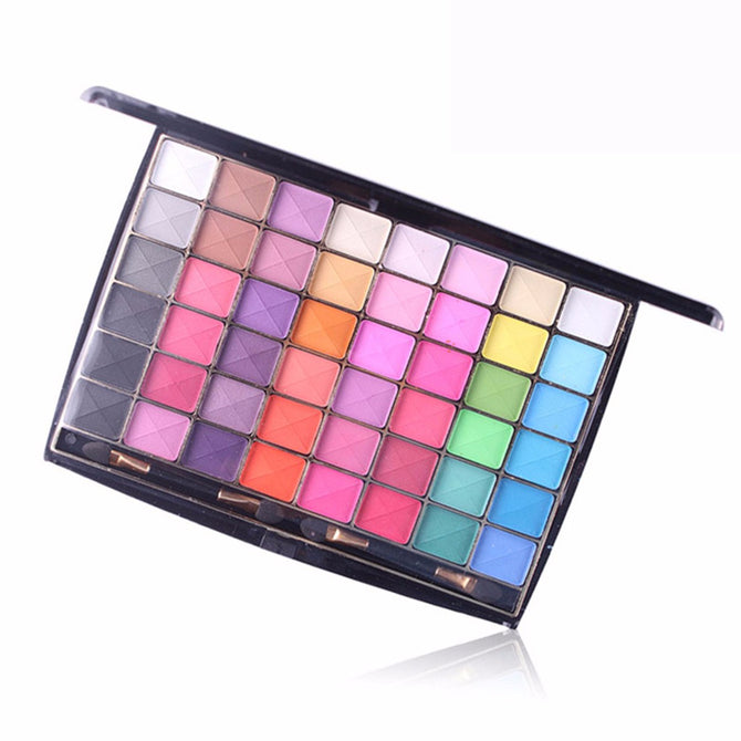 48 Colors Smoky Makeup Earth Color Matte Eyeshadow Palette, 3D Eyes Shades Powder
