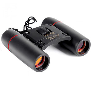30x60 Zoom Telescope Folding Binoculars with Low Light Night Vision for Outdoor Bird Watching Travelling Hunting Camping Black