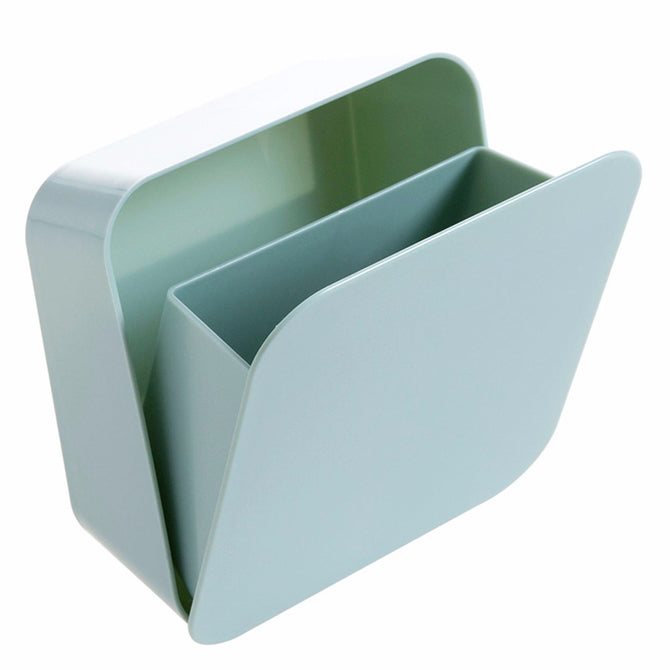 Plastic Paste Hanging Storage Box, Kitchen Debris Storage Box, Creative Bathroom Wall Hanging Storage Box Pink