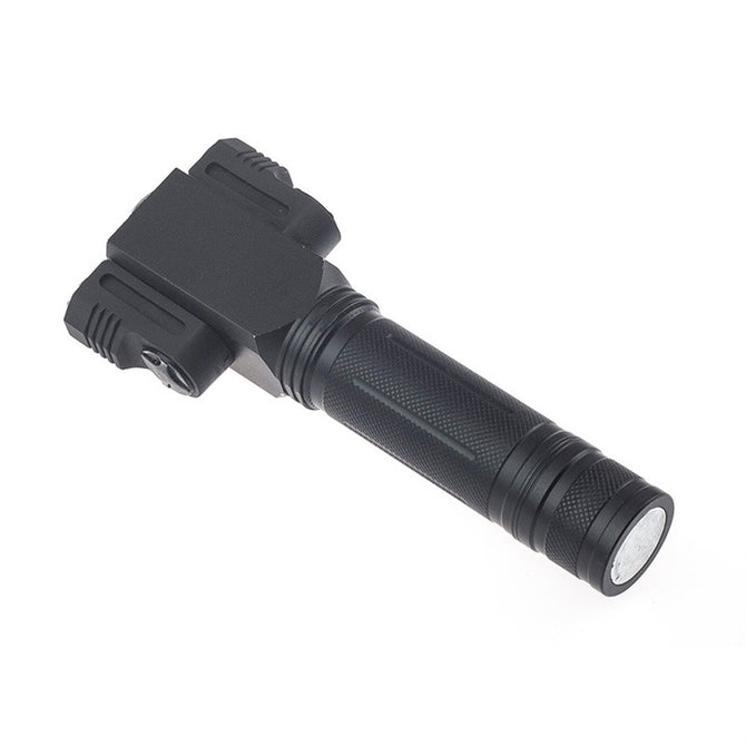 Rechargeable LED Flashlight Torch Led CREE T6 + 2 * R5 Rotating Camping Torch Magnet Tatical Lamp With 18650 Battery White/Black