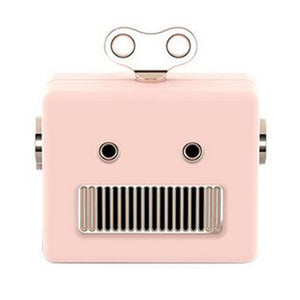 JEDX Portable Mini Robot Wireless Bluetooth Speakers Stereo Sound Box for Xiaomi Huawei - Pink