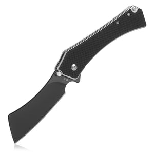 FURA ¡¤ GEAR G10 (Handle) + D2 Steel (Blade) Folding Knife - Black